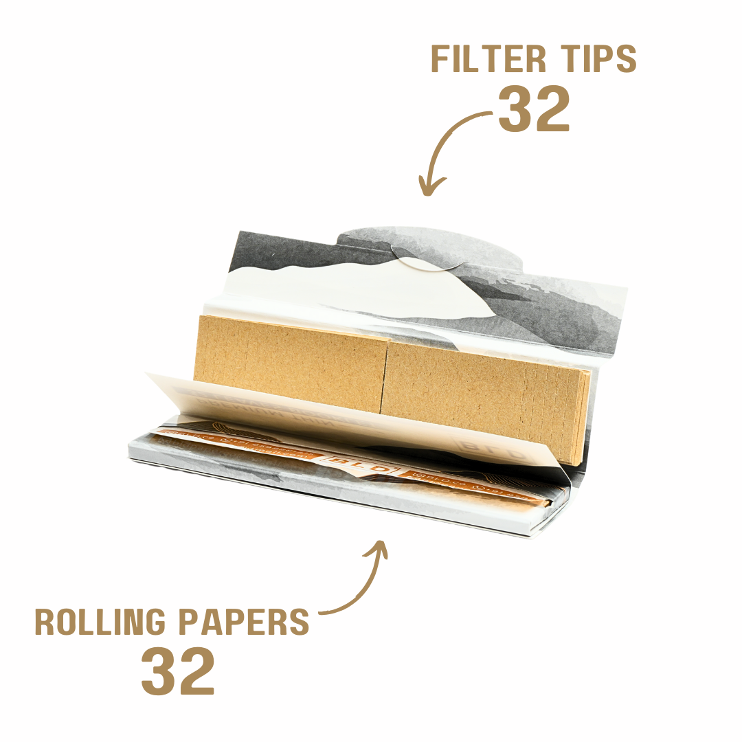 BLD Rolling Paper Booklet - With Tips